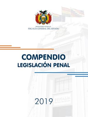 Compendio de Legislación Penal - Bolivia 2019