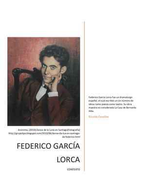 Federico García Lorca Contexto Proyecto
