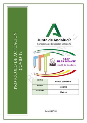 Protocolo prevención Covid19 2ª versión