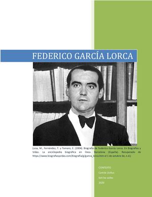 Federico Garcia Lorca