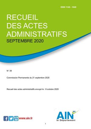 Recueil Actes Administratifs Cp092020 Seda