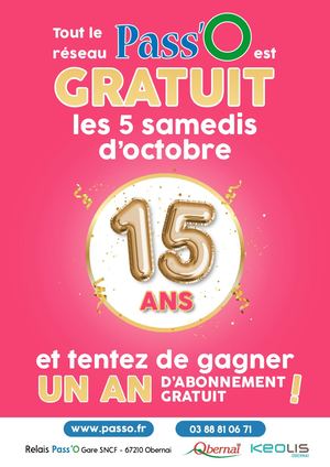 Pass'O, le transport public d'Obernai, fête ses 15 ans