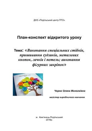 План уроку СПЕЦ СТІБКИ