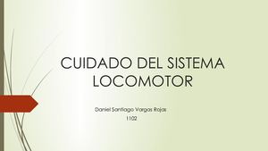 Cuidado Del Sistema Locomotor
