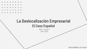 La Deslocalizacion Empresarial