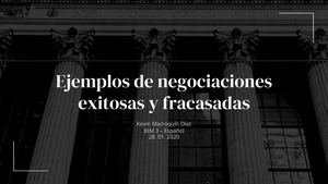 Negociaciones Exitosas Y Fracasadas