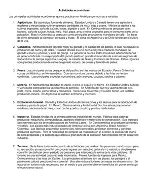 Actividades Económicas