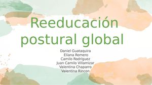 Reeducacion Postural