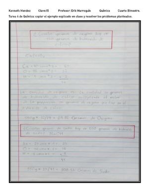 Tarea 4 De Quimica Cuarto Bimestre
