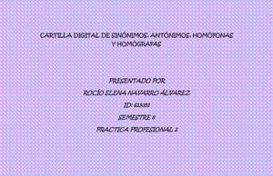 Cartilla Digital De Sinónimos