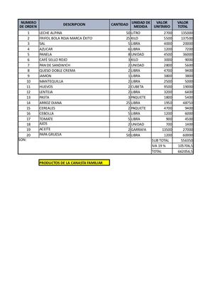 Factura Numero Formato 1 Ecxel Joham Mauricio Gutierrez P