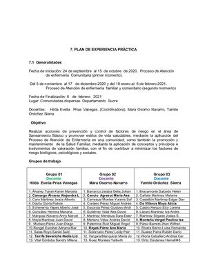 Plan de Practica Comunitaria