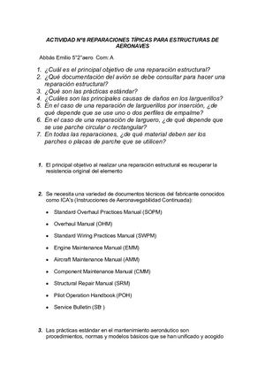 Tp8 Estructuras De Aeronaves Abbás5°2°aero