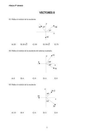 Vectores II  5º Secundaria
