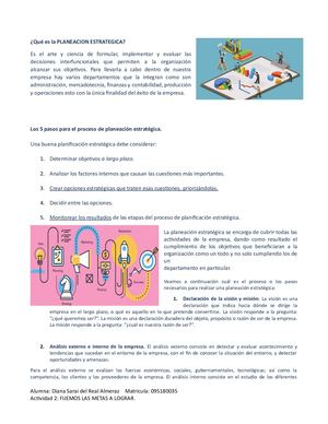 Qué Es La Planeacion Estrategica