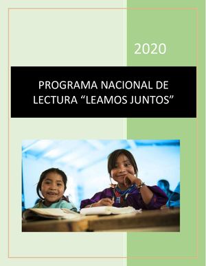 Programa Nacional De Lectura Docx