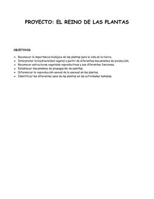 Guia 1 Grado 2 5° Naturales Proyecto El Reino De Las Plantas