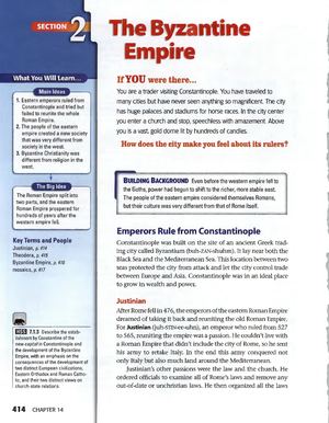 Fall Of Rome The Byzantine Empire