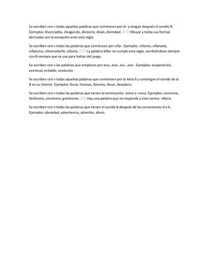 Se Escriben Con V Todas Aquellas Palabras Que Comiencen Por Di