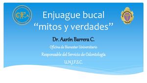 Mitos Y Verdades Del Enjuague Bucal