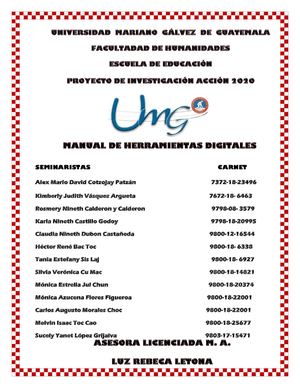 Manual De Herramientas Digitales Seminario 2020 Listo Al Fin