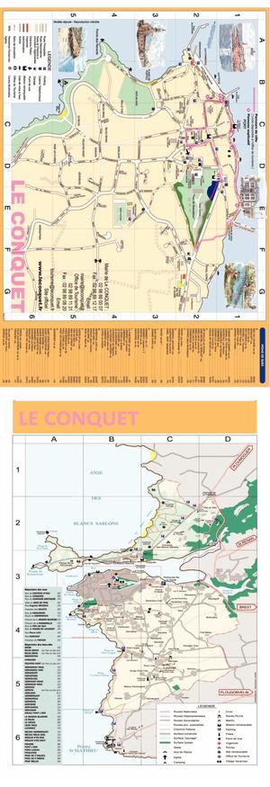 Plan Et Parcours De Ville Le Conquet
