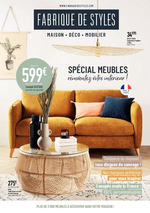 Prospectus meubles Fabrique de Styles Oct 2020
