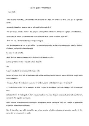 Diles Que No Me Maten