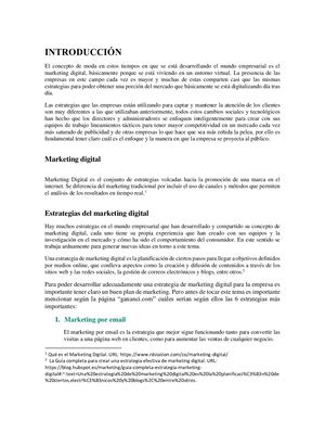 Ensayo Marketing Digital
