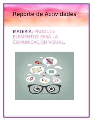 Reporte De Actividades Portada 1