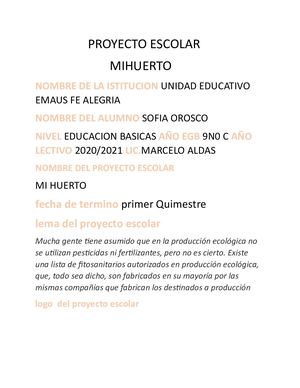 Proyecto Escolar Sofiiiiiiii