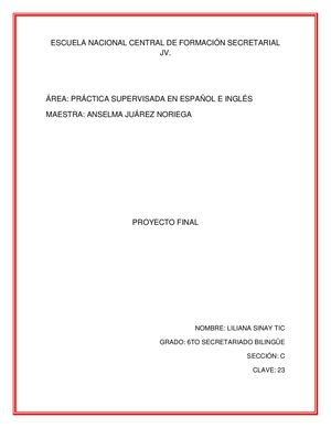 Proyecto Final Práctica Supervisada