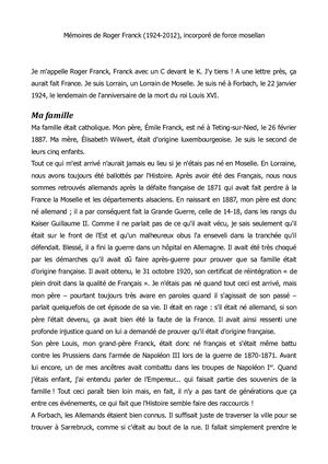 Mémoires Roger Franck Version Publique