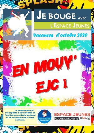VACANCES D'OCTOBRE - L'ESPACE JEUNES