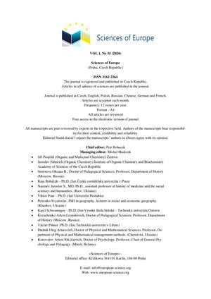 Calaméo - Sciences Of Europe VOL 1, No 55 (2020.