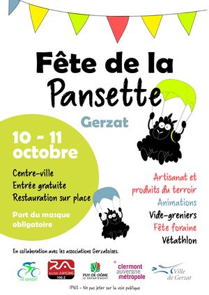 Programme de la Fête de la Pansette 2020 à Gerzat