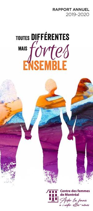 Rapport annuel 2019-2020 Centre des femmes de Montréal