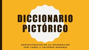 Diccionario Pictórico Carol Valverde N