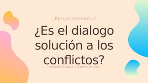 Dialogo Solución A Los Conflictos
