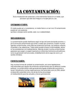 La Contaminación