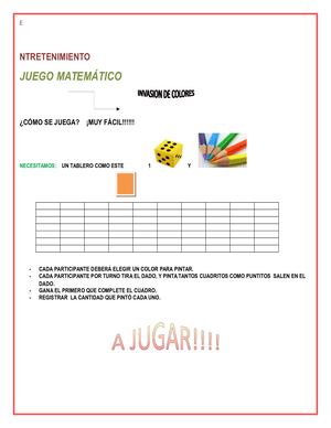 JUEGO MATEMATICO