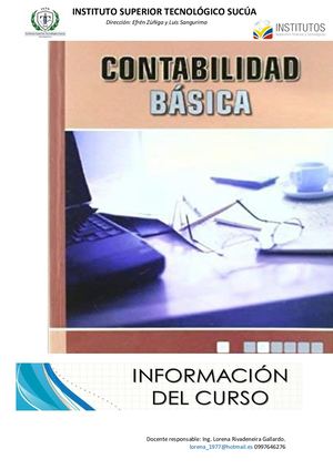 Planificacion del curso De Contabilidad Bàsica