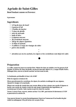 Agriade De Saint Gilles