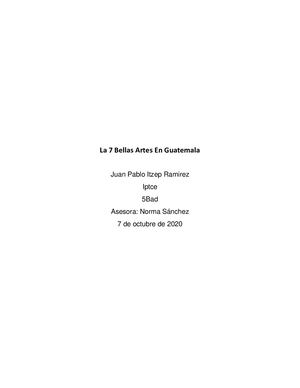 La 7 Bellas Artes En Guatemala