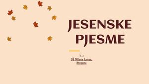 Jesenske Pjesme