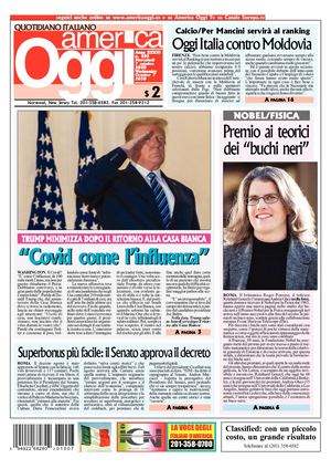 America Oggi 7 Ottobre 2020