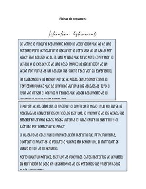 Fichas De Resumen