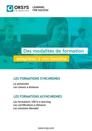Les modalités ORSYS