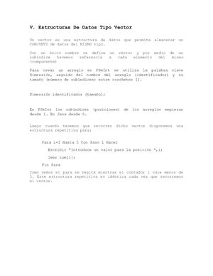 Vi Estructuras De Datos Tipo Vector