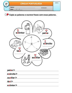 4 Fichas Valores De X